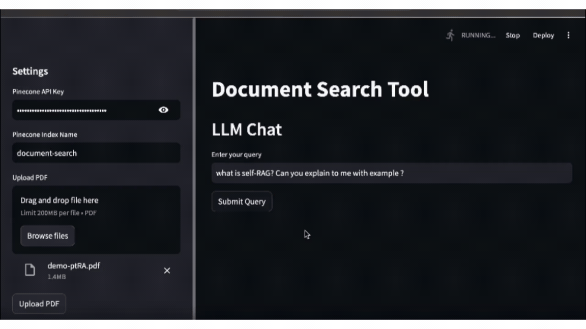 Research Paper Vector Search Q&A