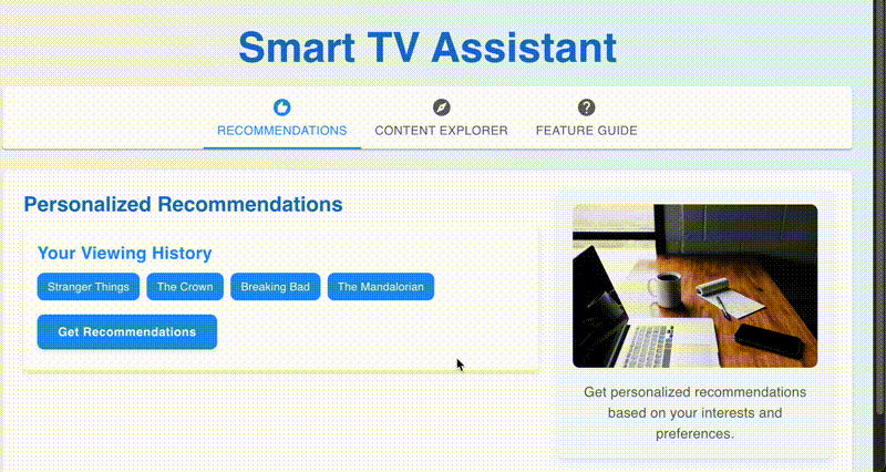 Smart TV Content Recommender and Assistant